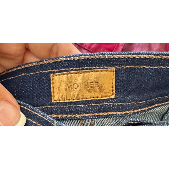 MOTHER The High-Waisted Smokin' Double-Welt Heel Jeans Flared Stretch, 24 - Picture 11 of 14